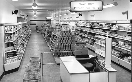 Image result for grocery store 60s